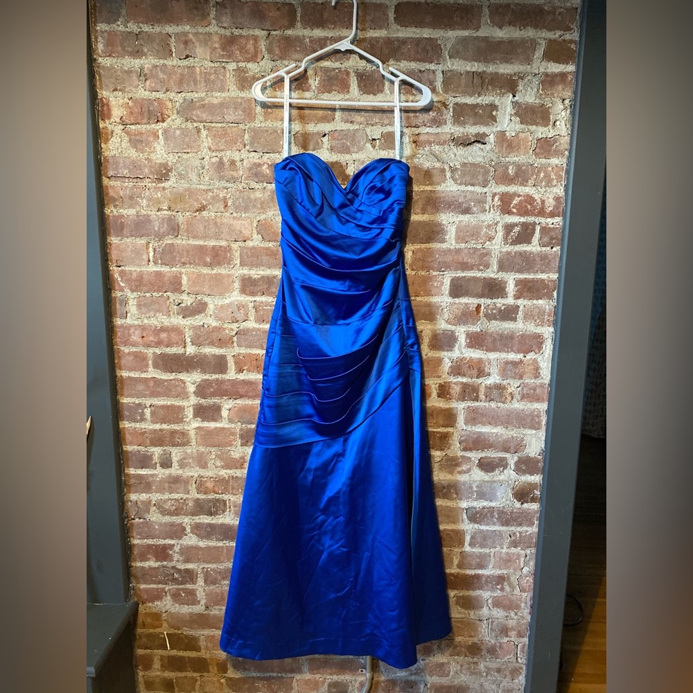 David’s bridal blue dress